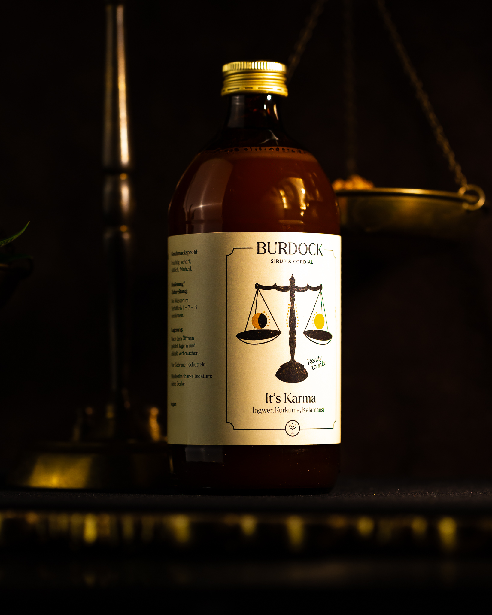 burdock its karma ingwer kurkuma cordial cocktail alkoholfrei